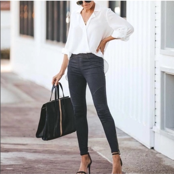 NWT Beulah Black Moto Jeggings - Picture 1 of 11